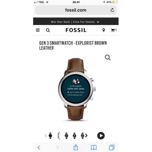 Smart Watch Fossil Gen 3 FTW4003 Brown 