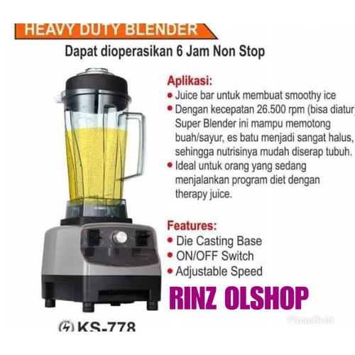 Gambar KS-778 GETRA BLENDER KACA KS778 HEAVY DUTY JUICER dari rinz olshop Jakarta Utara Tokopedia