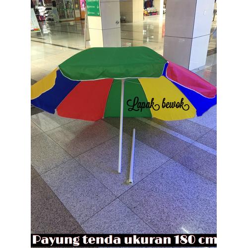 Foto Produk Payung tenda - Cafe - Pantai - Parasol warna Pelangi - Rainbow 180cm dari Lapak Bewok