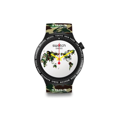 Jual BAPE x Swatch Big Bold World Watch - Kota Bekasi - titipbydavina |  Tokopedia
