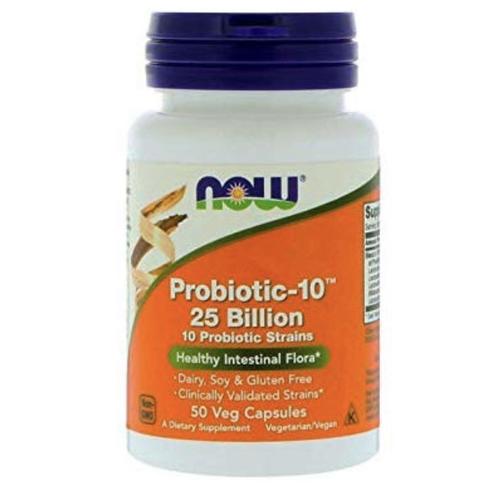 Foto Produk Now Foods Probiotic-10 25 Billion 50 veg capsules probiotics - Isi 100 dari Winnie's Stores