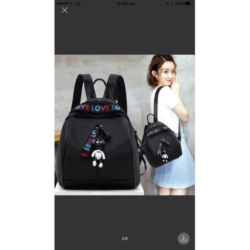 Foto Produk TAS RANSEL LOVE DENGAN GANTUNGAN KUNCI BISA DIJINJING dari 4acc