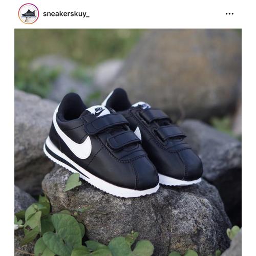 nike cortez kids black