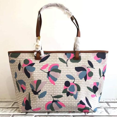 flowery tote bag