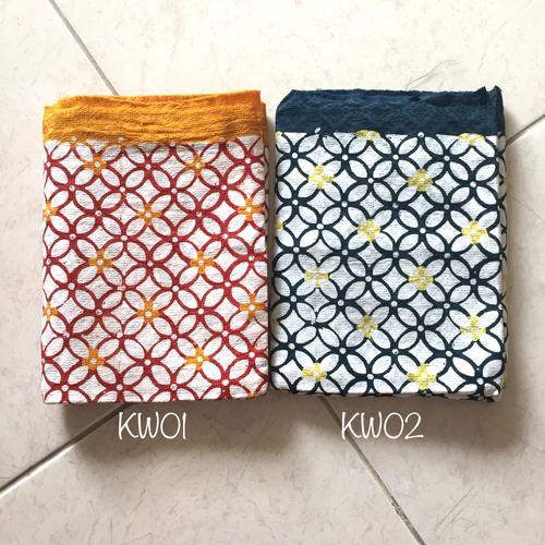 Foto Produk Kain Batik Cap Doby motif Kawung / kain lilit / rok lilit dari Thearia Batik