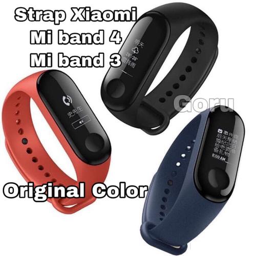 Foto Produk Strap xiaomi miband 3 mi band 4 Original Color sport rubber bestseller dari goru