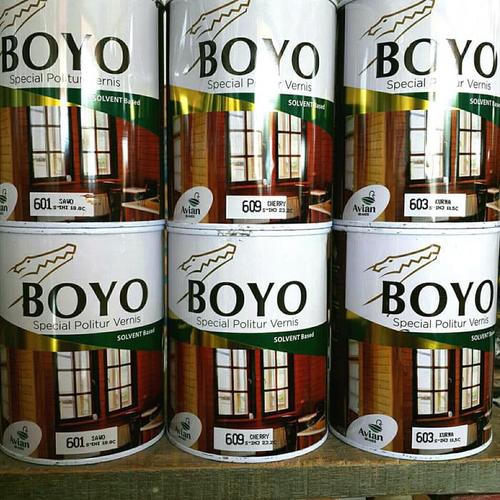 Foto Produk Boyo Politur Vernis Clear/ Transparant 1liter/ Plitur kayu Avian Brand dari toko cat sinar baru