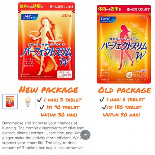 Foto Produk FANCL Perfect Slim W Alpha (30days) 180 tablets dari All About Beauty Stuff