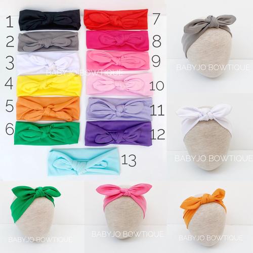 Foto Produk Bandana bayi bando bayi bunnyear headban bayi newborn turban bayi dari Babyjo Bowtique