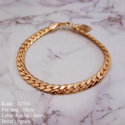 Foto Produk Gelang Tangan Sisik Naga Tebal Emas Imitasi Missi Fashion Jewelry dari Missi Fashion Jewelry