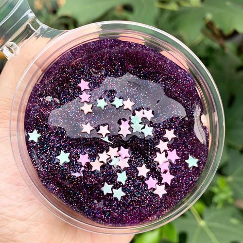 Foto Produk MIDNIGHT SLIME 100 ML by CFORCLOVER / sky mainan anak melatih sensorik dari Clover Lynn Store