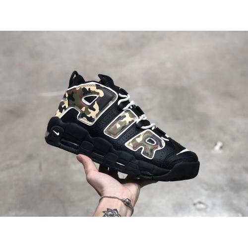Jual NIKE AIR MORE UPTEMPO “BLACK CAMO 