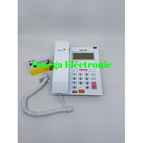 Foto Produk RESMI Sahitel S52 - Pesawat Telepon Kantor Rumah Kabel Single Line dari Omega Electronic