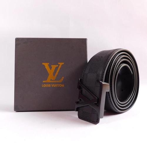 Foto Produk Gesper ikat pinggang pria kantor import lv black sabuk LOUIS VUITTON dari eclairechanshop