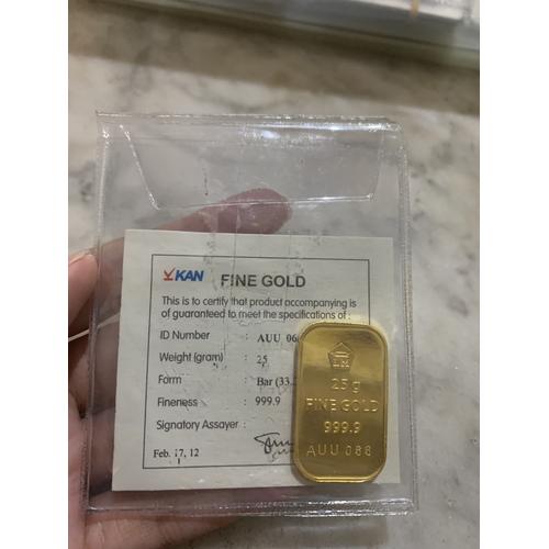 Jual Antam Logam Mulia 25 Gram Emas Gold Kota Probolinggo Damai Probolinggo 