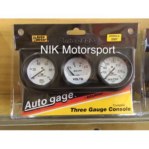Foto Produk Oil pressure Water Temp Volt Autogage by Autometer Analog gauge kit. dari NIK motorsport