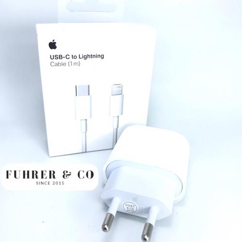Foto Produk Charger Adaptor Apple Ipad Pro Iphone 18W 3A with Cable Lightning to C dari Fuhrer Shop
