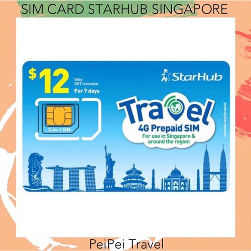 Foto Produk Sim Card 4G StarHub Singapore Murah dari PeiPei Travel