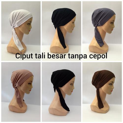 Foto Produk ciput arab tali kaos rayon - maroon dari Hazlyn shop