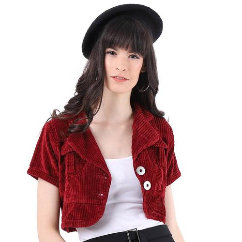 Gambar Crop Bolero Mobile Power MAROON size L Original !!! dari Chassie Shopz Jakarta Selatan Tokopedia