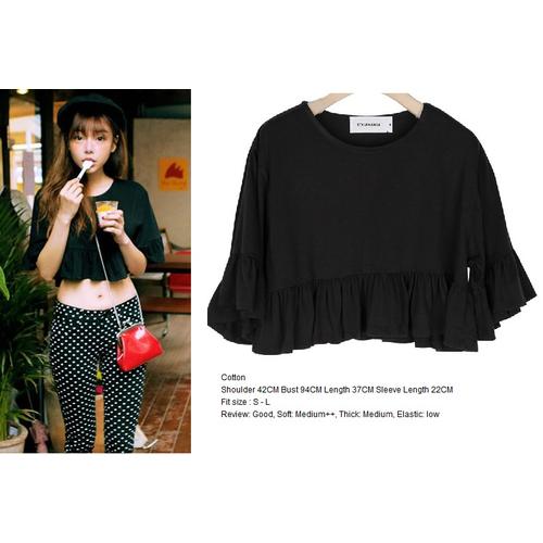 Gambar Crop Blouse HQ size S !! dari Chassie Shopz Jakarta Selatan Tokopedia
