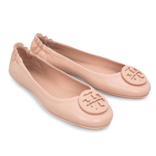tory burch minnie travel ballet flat silver