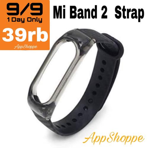 Foto Produk Xiaomi Mi Band 2 Crystal Plastic+Carbon Fiber TPE Strap dari AppShoppe
