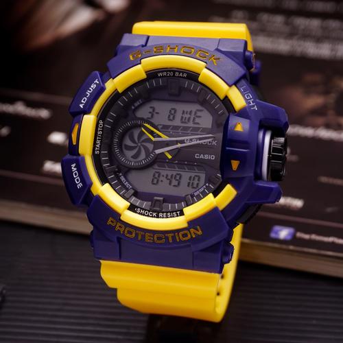 G SHOCK G-MIX GBA 400 KUNING BIRU 