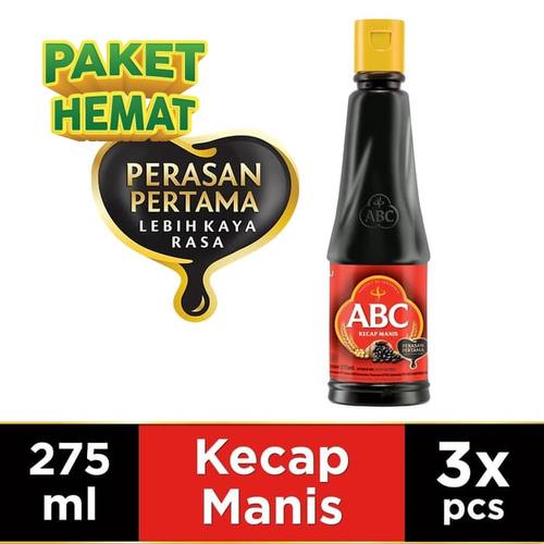 Foto Produk ABC Kecap Manis 275 ml - Multi Pack 3 pcs dari ABC Official Store