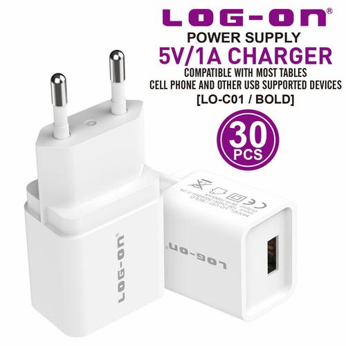 Foto Produk BATOK CHARGER LOGON 1USB 1A BOLD LO-C01 PERPCS dari bane shop