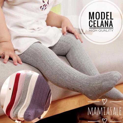 Foto Produk LEGGING BAYI STRETCH POLOS leging baby anak tutup kaki unisex boy girl dari Mamia Sale