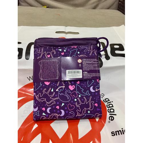 Jual Smiggle Drawstring Bag With Pocket 
