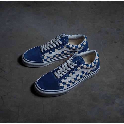 blue primary check old skool vans