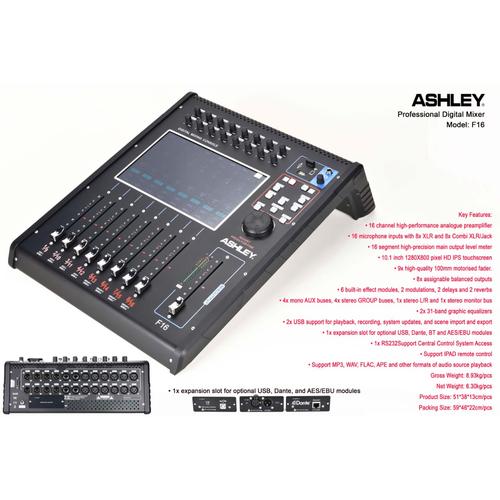 Jual MIXER DIGITAL ASHLEY F16 Kab. Wonogiri Miracle Music Corner