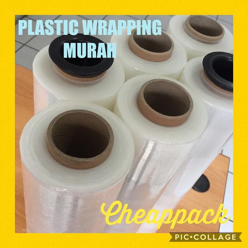 Foto Produk PLASTIK WRAPPING MURAH 300M X 50CM/STRETCH FILM 17 MICRON dari Cheappack