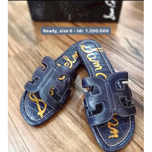 Jual SAM EDELMAN BAYSLIDE SANDAL - NAVY SIZE 6 - Jakarta Utara - Olive Tree  - Rosa | Tokopedia