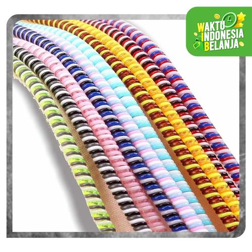 Foto Produk PELINDUNG KABEL 3 WARNA / CORD PROTECTOR SPIRAL 3 TONE MURAH - Random dari K2 Official Store