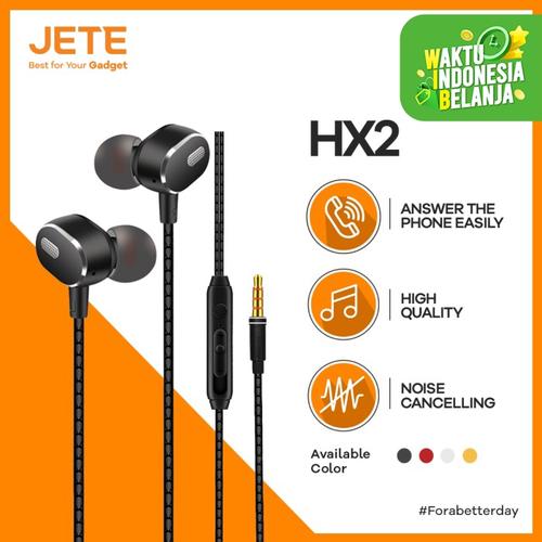 Foto Produk Headset Jete HX2 Earphone/Headphone/Handsfree Super Bass - Gold dari JeteIndonesia