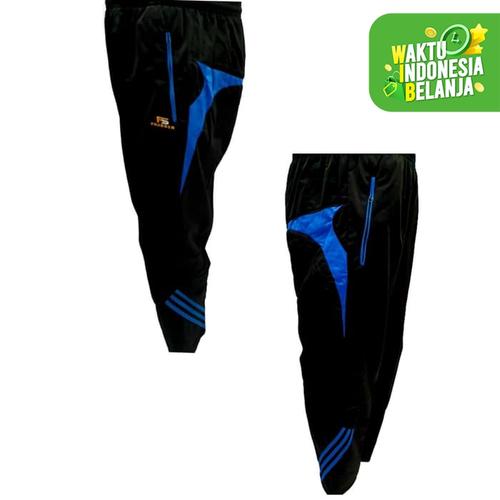 Foto Produk celana training gym fitness running champion hitam turquise - M dari Pusat Grosir OLAHRAGA