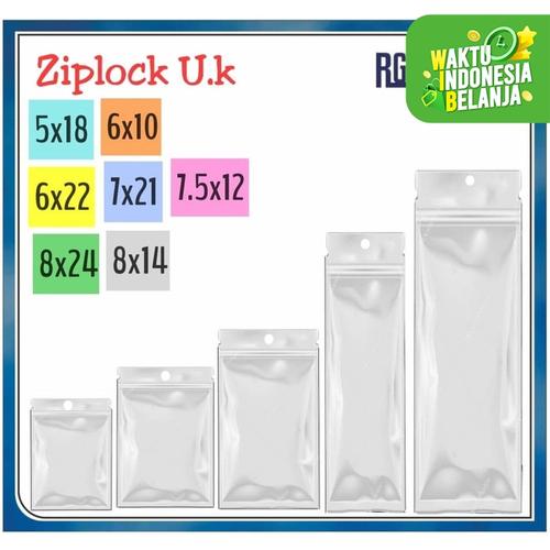Foto Produk Plastik ziplock Ukuran 5x18 /6x10 /6x22 /7.5x12 /7x21 /8x14 /8x24 cm - 7 5 x 12 cm dari RG AKSESORIS HP