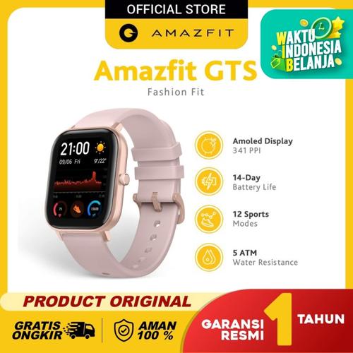 Foto Produk Amazfit GTS Smartwatch Fashion Fit International Version Garansi Resmi - Rose Pink dari Amazfit Official