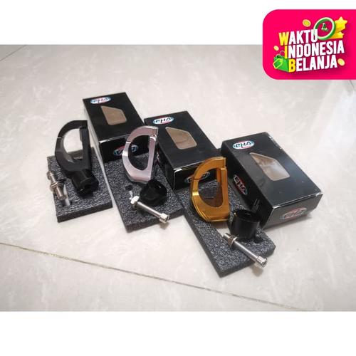 Foto Produk GANTUNGAN BARANG MATIC NMAX BEAT VARIO XEON DLL MODEL LIPAT CNC - Putih dari Lestari Motor 2