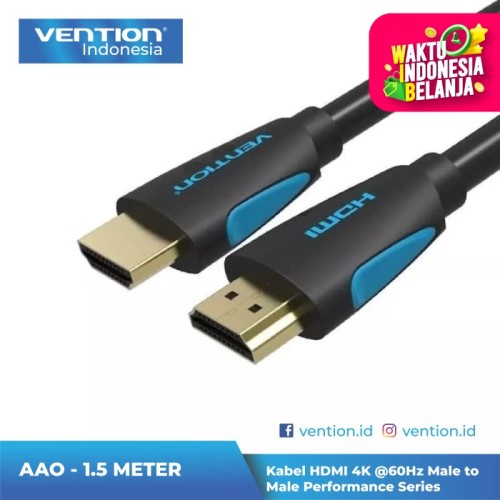 Foto Produk Vention 1.5M Kabel HDMI Male to HDMI Male v2.0 High Speed Ultra HD 4K - AAO dari Vention Indonesia