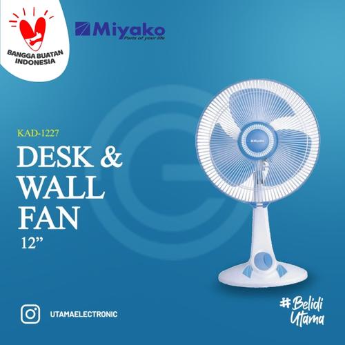 Foto Produk MIYAKO 2 in 1 Kipas Angin 12 Inch - KAD1227 - Putih dari UTAMA_ELECTRONIC