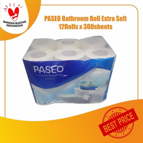 Foto Produk Tissue PASEO Bathroom Roll EXTRA SOFT 12Roll (300sheets - 3ply) dari KiosCepat