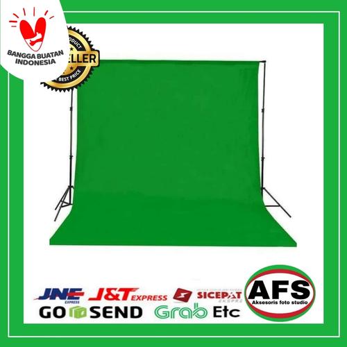 Foto Produk Background warna hijau(green screen) 2,7x 3 m foto studio dari Aksesoris Foto Studio