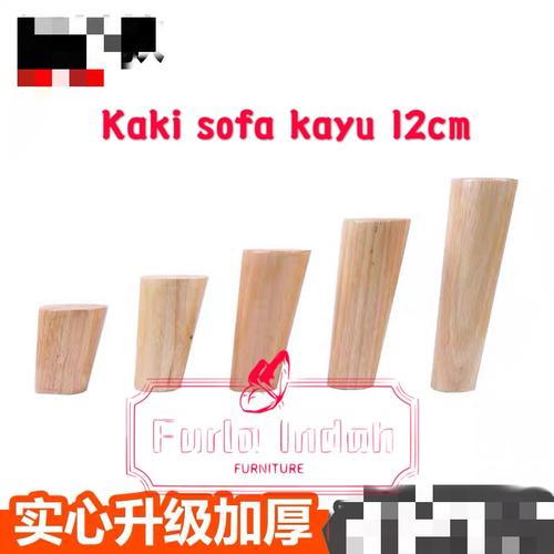 Foto Produk Kaki sofa kayu+ besi ringplat - 12cm dari Furla Indah