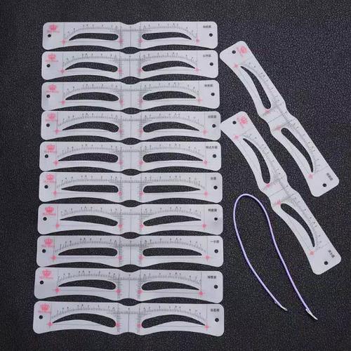 Foto Produk Eyebrow Ruler Set 12 pcs (Cetakan Alis) dari Sasa_Lashes