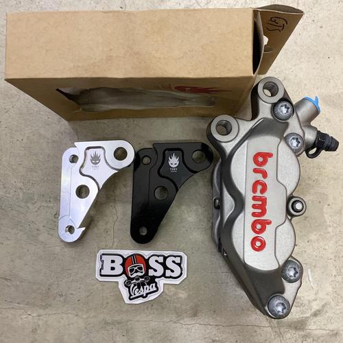 Promo Brembo 4 Piston Grey Original + Bracket Tony Vespa GT Series GTS GTV  - Jakarta Barat - Boss Vespa | Tokopedia