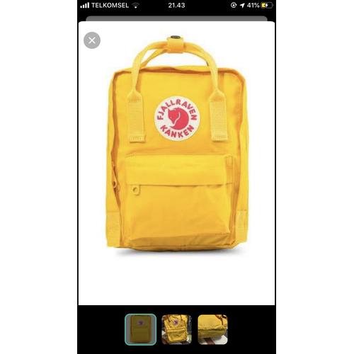 fjallraven backpack warm yellow